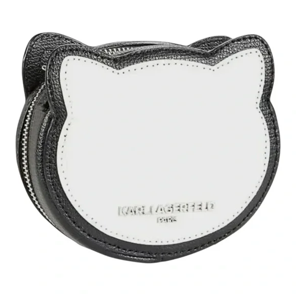 Karl Lagerfeld Kids Cat and Wallet Set - Black and Cream - Picture 7 of 8